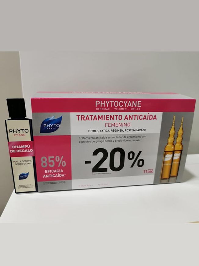 Phytocyane tratamiento anticaída femenina 12 ampollas (CN:540108)